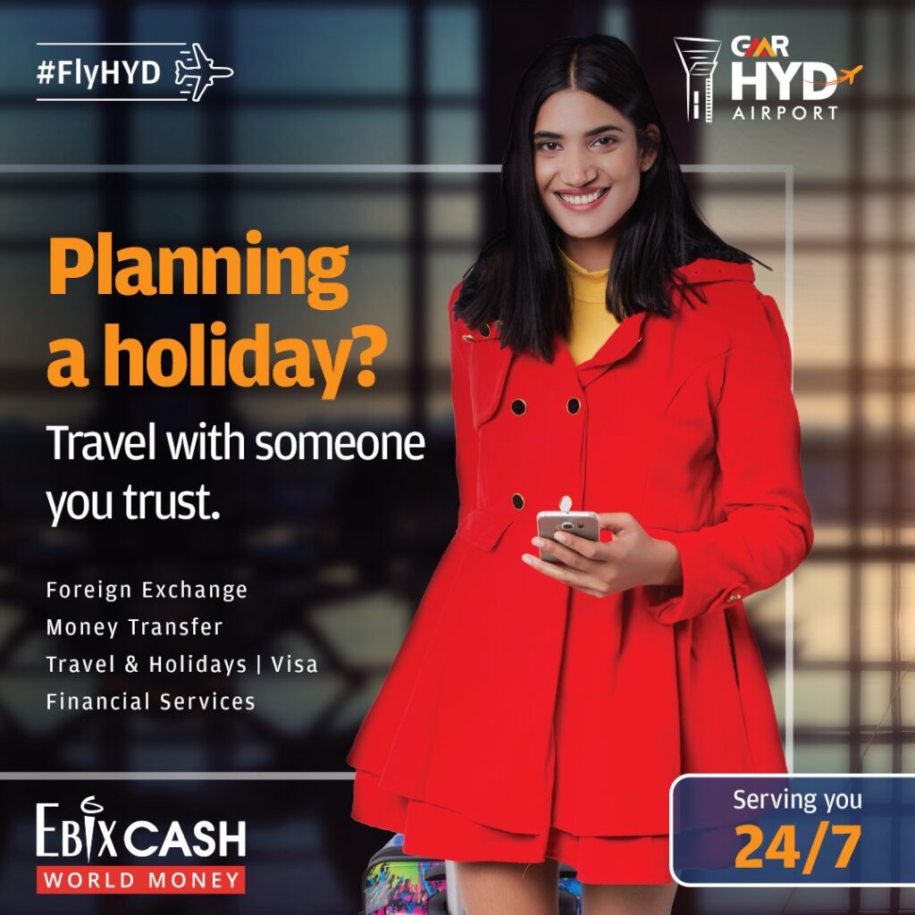 Hyderabad airport to passengers for easy holiday trips delivers more