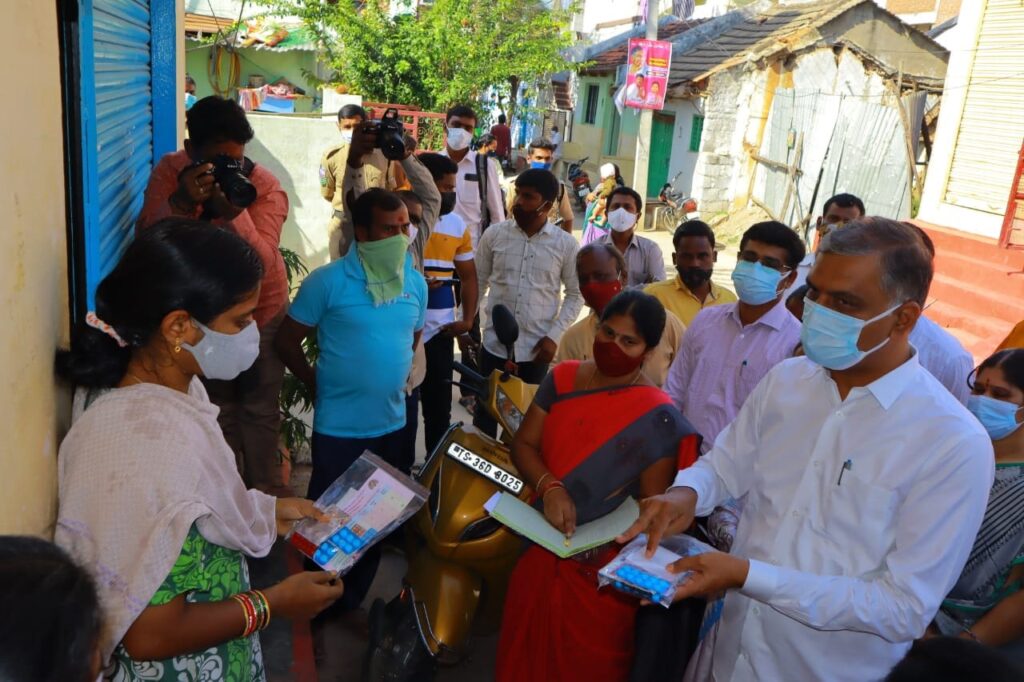 Health Minister Harish Rao on door to door fever checks in Telangana
