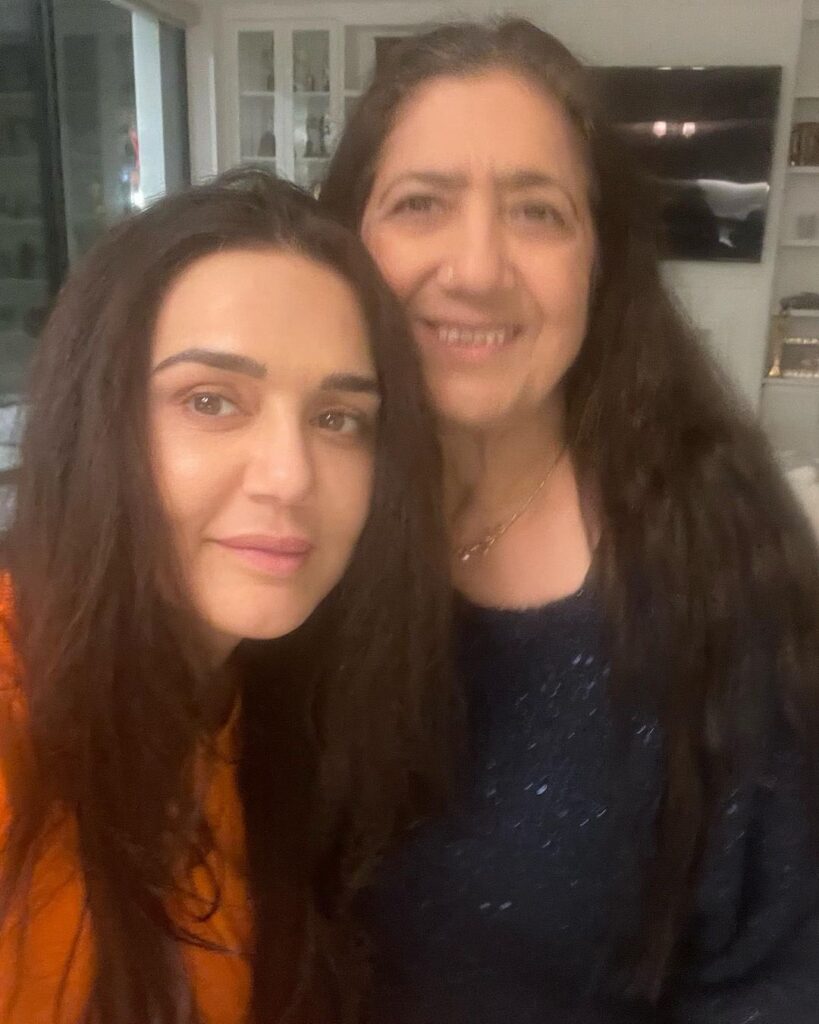 Preity Zinta spends time with mother happy to share pic