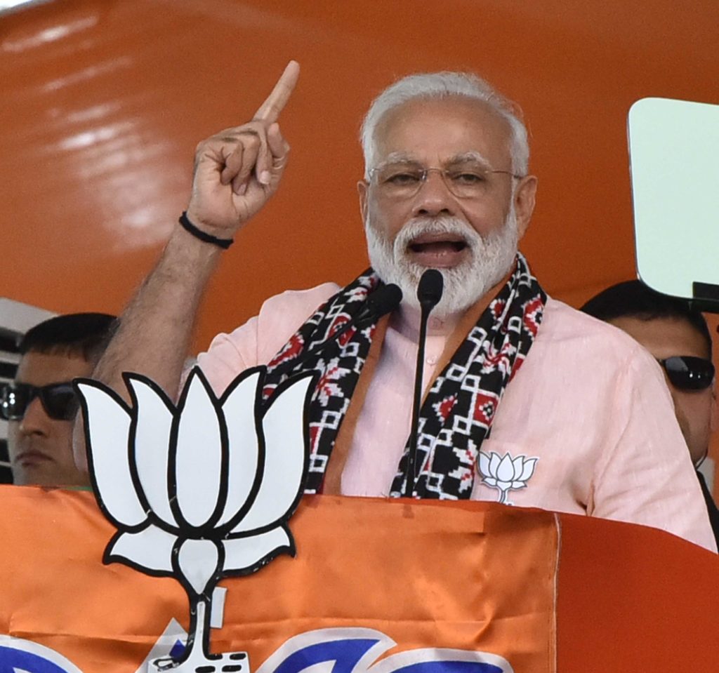 Narendra Modi lifted by media as Baahubali to lift India