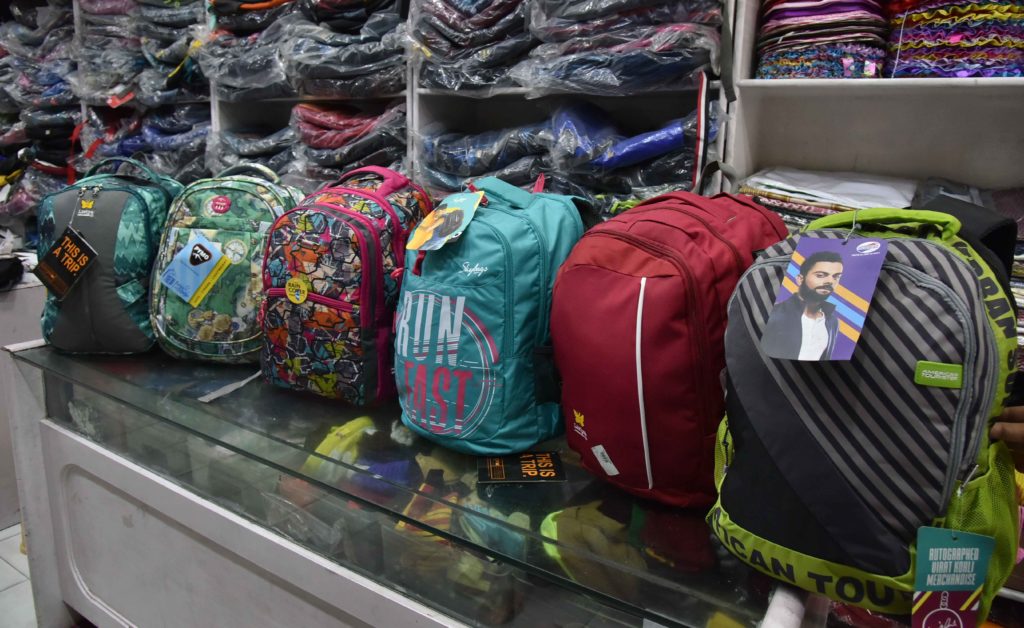 School bags on sale for kids at old city