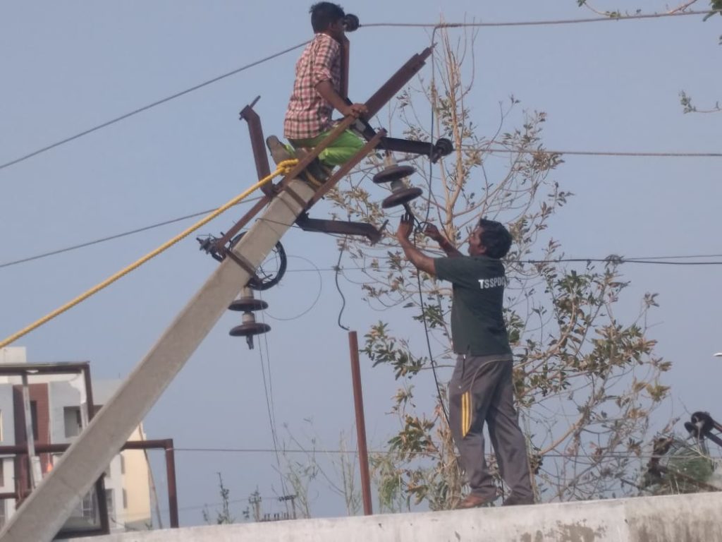 Salaries still paid half to electricity dept workers as windy rains continue