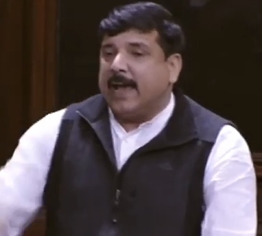 Sanjay Singh insults Narendra Modi over many BJP failures in Parliament