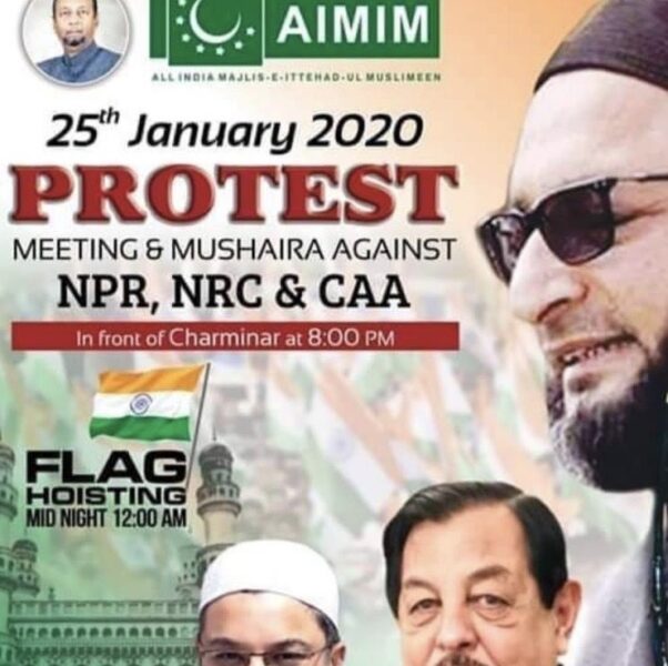 AIMIM Protesting with Mushaira for large gathering at Charminar