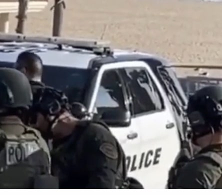 Protester runs away from jaws of death of police in US as video goes viral