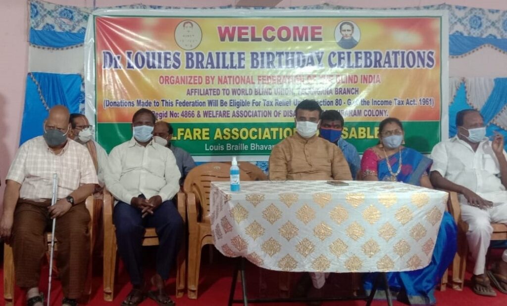 National blind union celebrated Louie Braille birthday