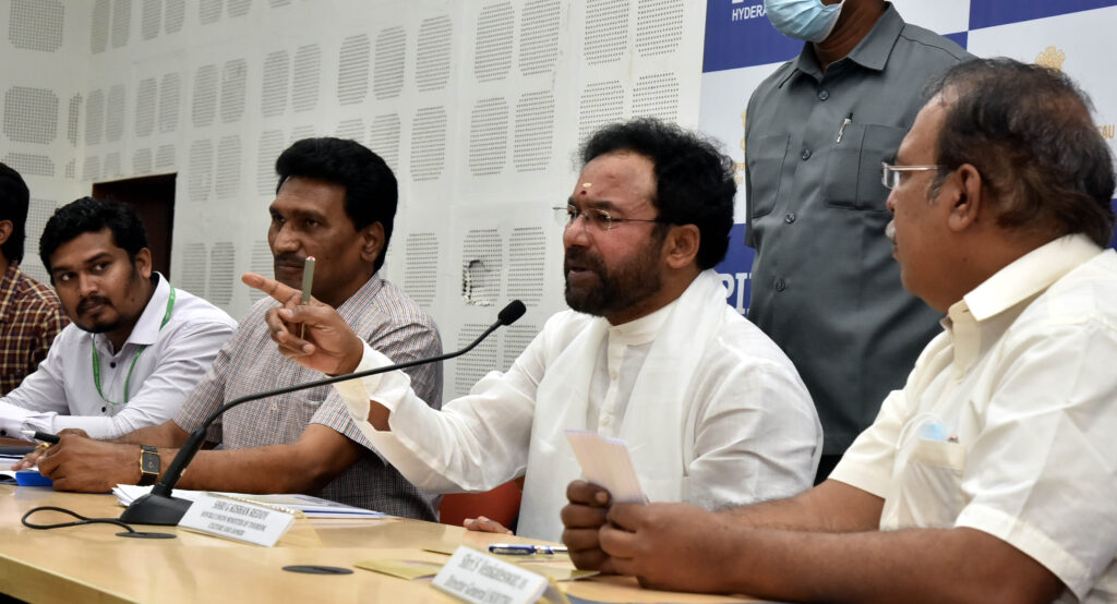 Kishan Reddy addressed media conference today in Hyderabad