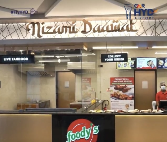 Hyderabad airport serves food as Nizami Dawat at 1 counter 3 eateries