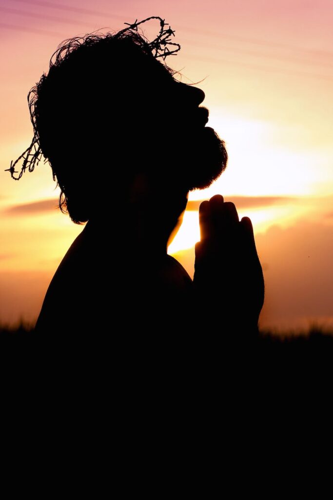 silhouette image of person praying, Hyderabad See Night Life, Ramadan
